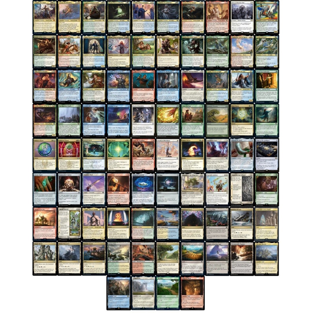 lotr mtg commander deck lists Gandalf the Grey INSTANTS AND SORCERIES Magic Custom Commande – CommanderComplete The Lord Of The Rings: