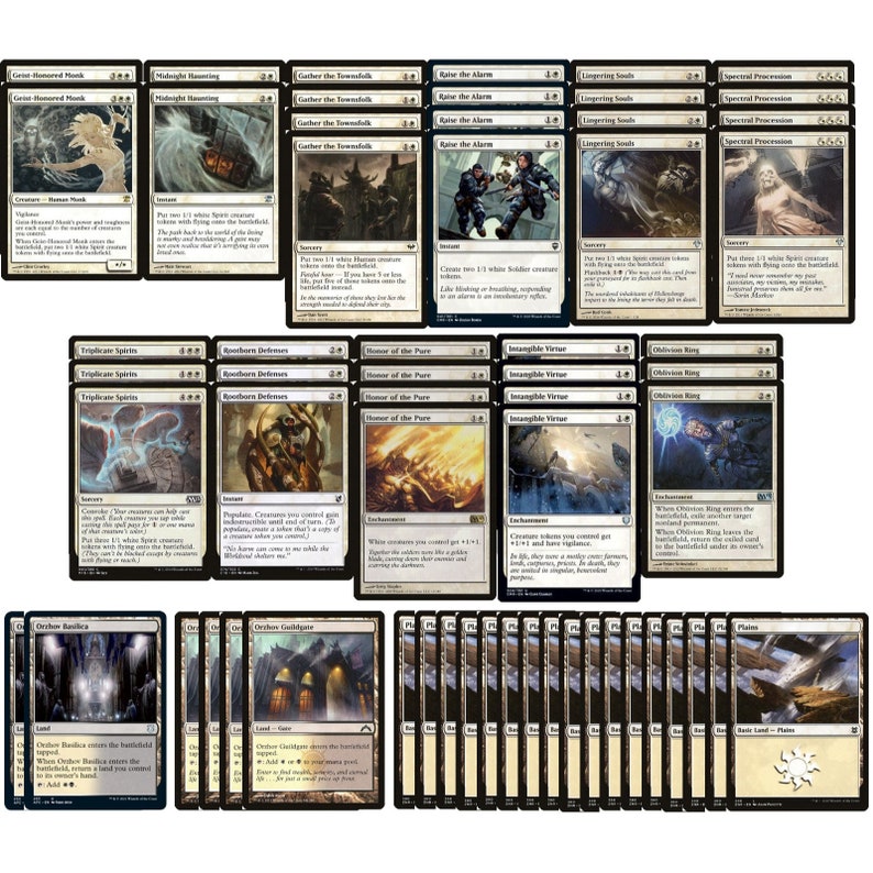 ELITE White Token Deck Very Powerful MTG Ready to Play Etsy