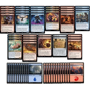 エリート海賊デッキ - イゼット - 青赤 - 非常に強力 - 60 枚の MTG!!!