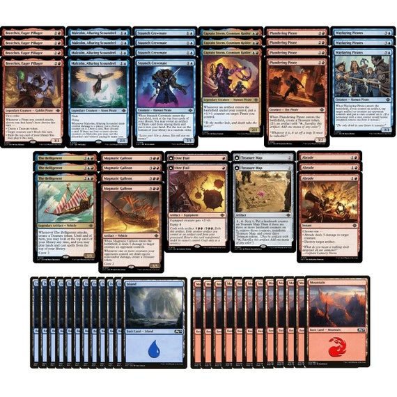 Elite Pirate Deck - Izzet - Blue Red - Very Powerful - 60 Card MTG!!!