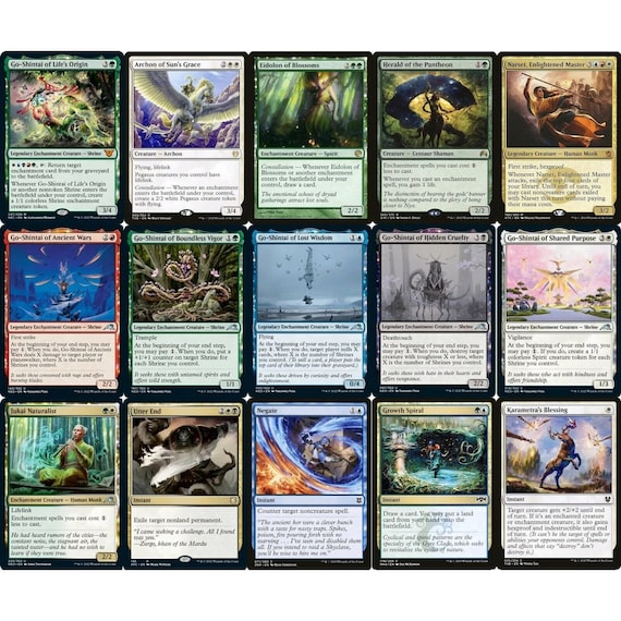 mtg commander shrine deck Amazon.com: Elite Commander 5-Color Shrine Deck - Go-Shintai of Life's  Origin - EDH - 100 Card - Custom Magic The Gathering Deck