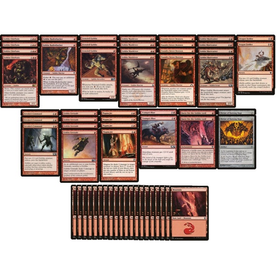 ELITE Mono Red Goblin Aggro Deck - Very Strong - Modern - 60 Card - MTG  NM/M!! - Etsy