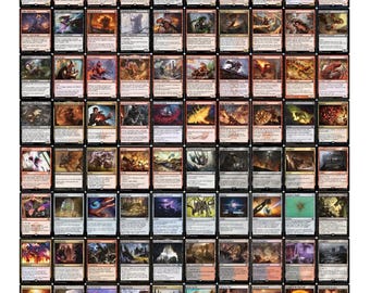 ELITE Commander Lizard Burn Deck - EDH - Rakdos - Gev -100 kart -MTG!