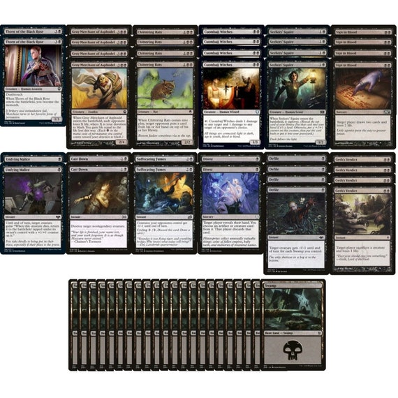 black control cards mtg Take the top mono black control deck and add these critters