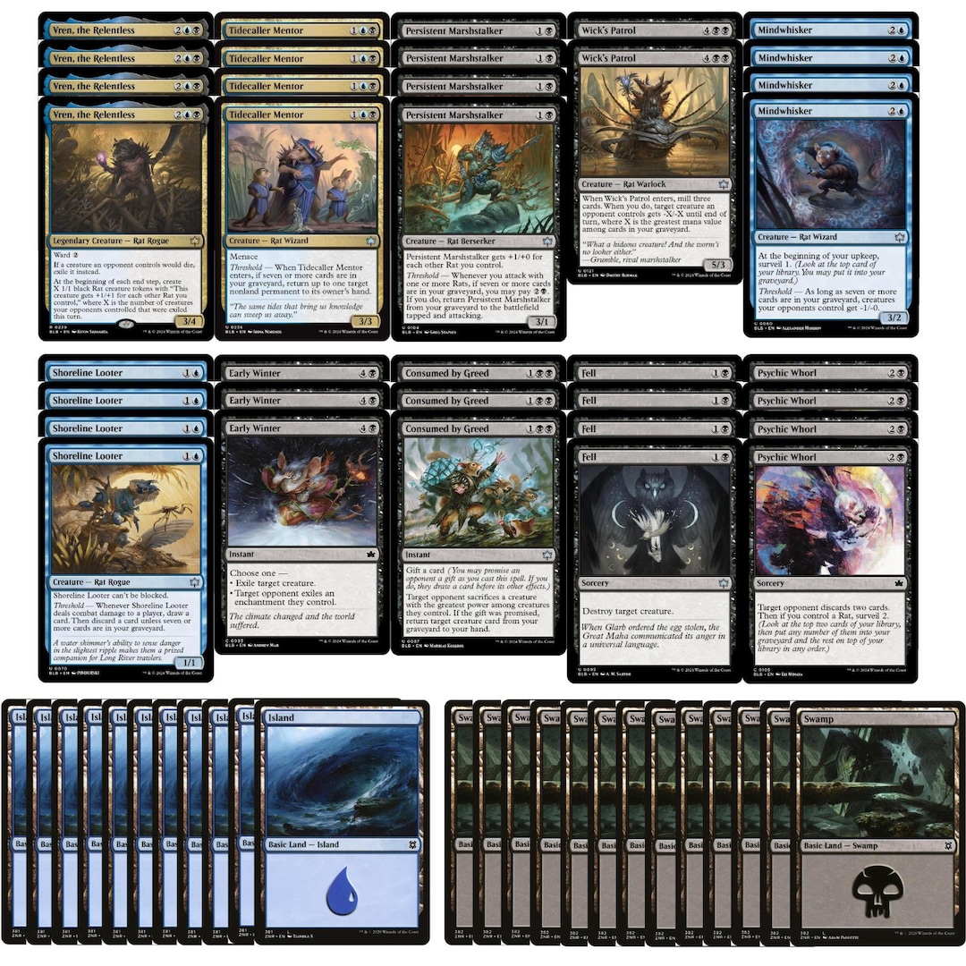 mtg rat commander deck list Here are the best cards for you to put in your King deck! The new Rat from the Teenage Mutant Ninja Turtles Magic the Gathering set! . If you're new Commander How to play the deck Elite Dimir Rat Deck -