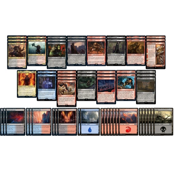 Elite LOTR Amass Orc Deck - Grixis - Sauron - Magic the Gathering - 60 Card  MTG!