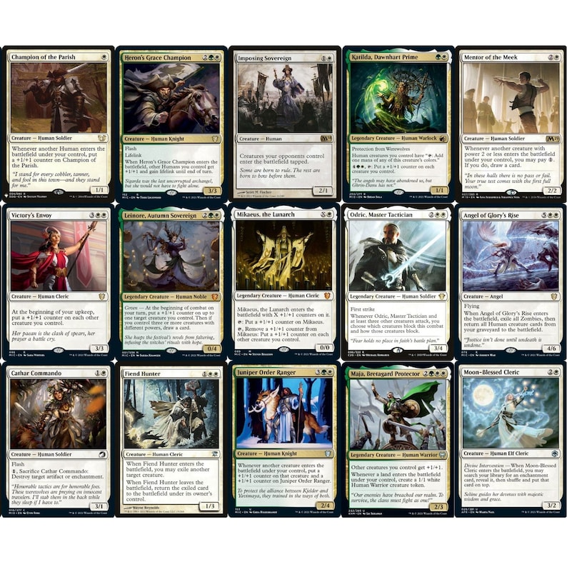 Elite Commander Human Deck - Selesnya Green White - Very Strong - 100 ...