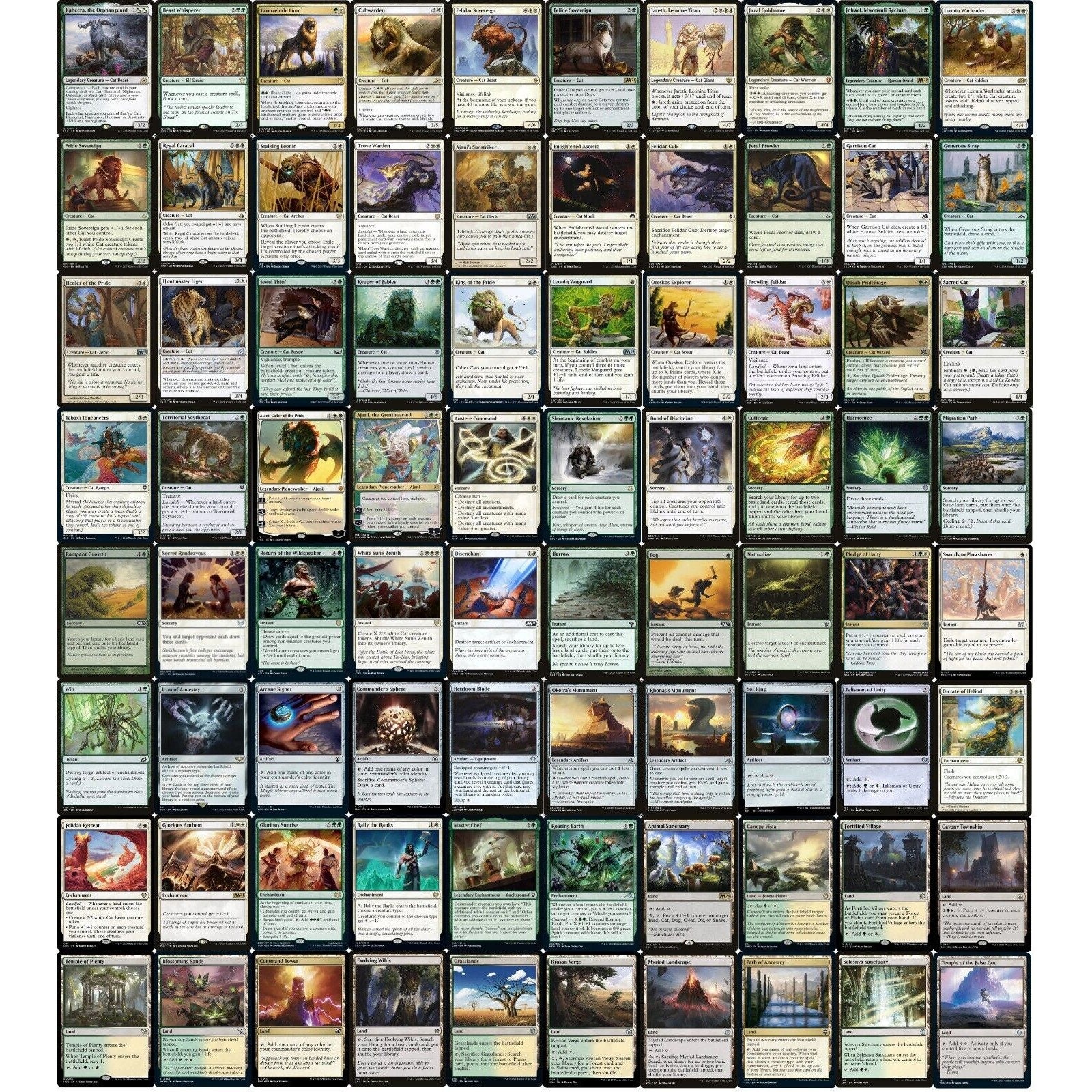統率者猫デッキ - 緑白 - セレズニア - EDH - カヒーラ -100 カード