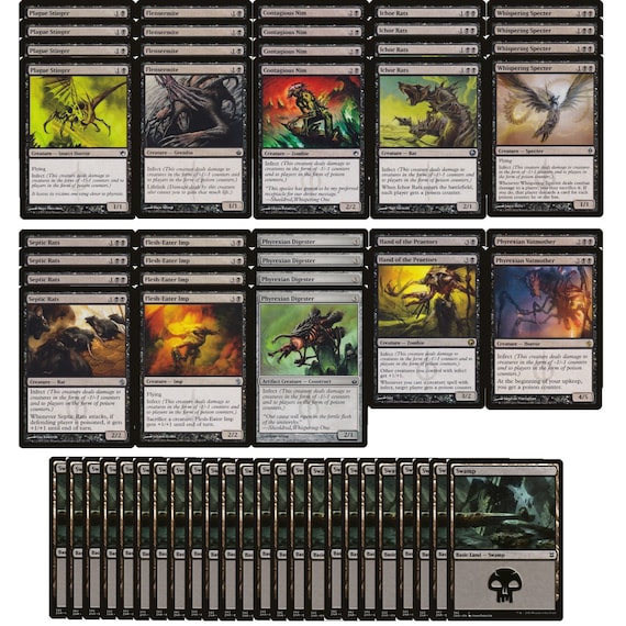 mtg mono black cards Elite Rat Deck - Discard - Very Powerful - Modern Legal - Custom Built - Magic The Gathering - Colors: Black, 5021 cards |