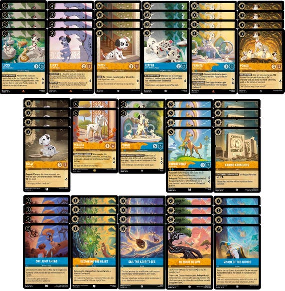 101 Dalmatians Disney Lorcana Deck - Custom Built - Powerful - 60