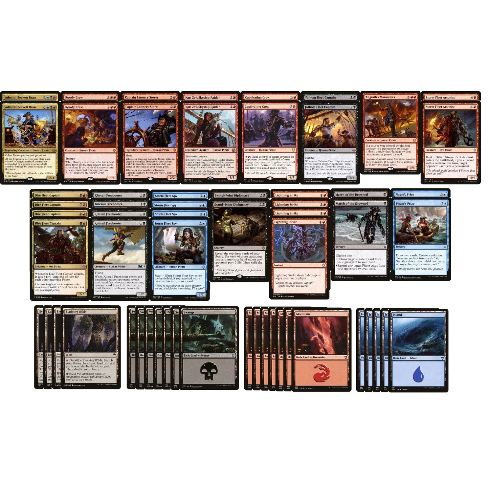 pirate commander deck mtg Ragavan, Nimble Pilferer PIRATES and TREASURE Magic MTG Custom Command –  CommanderComplete main image 1