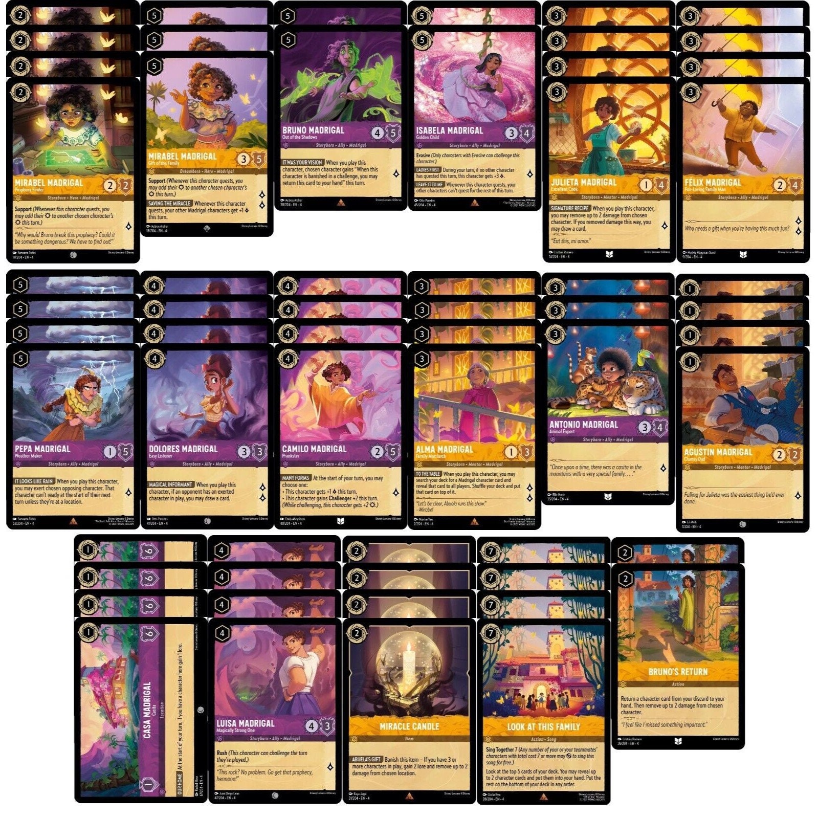 Encanto - Disney Lorcana Deck - Custom Built - 60 Card!!! - Etsy