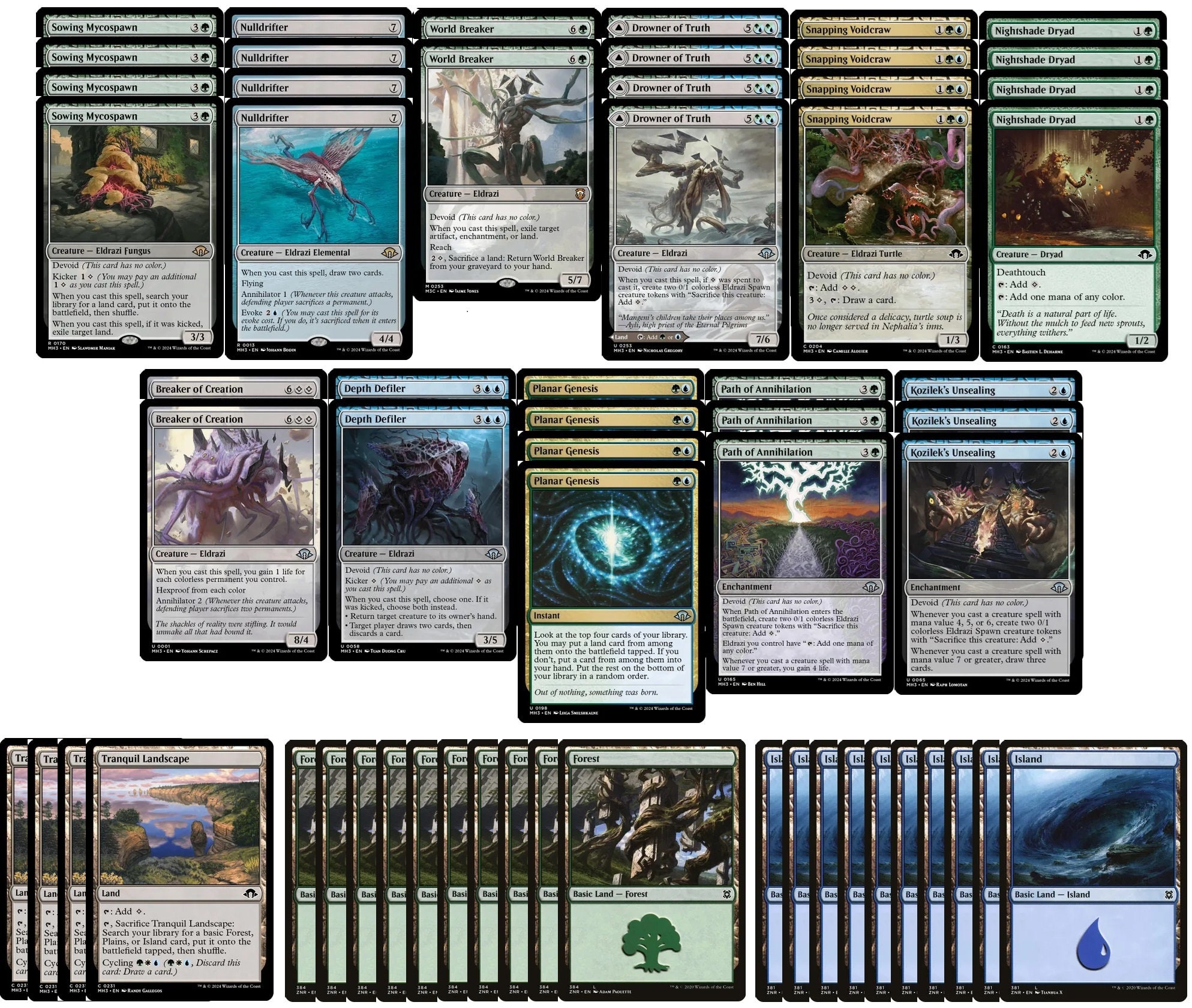 mtg eldrazi cards list Colorless EDH Deck - Custom Built - Elite - - Commander to overwhelm your opponent Do we know all new