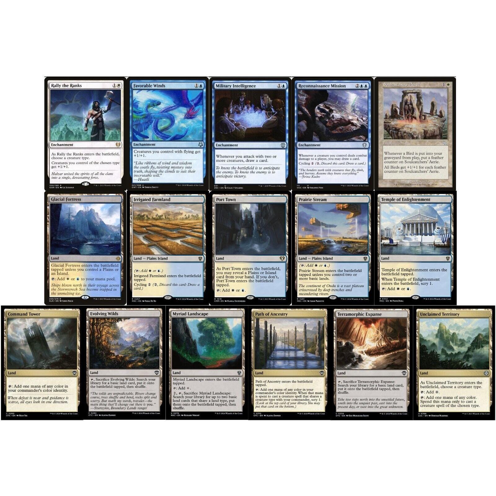 ELITE Commander Bird Deck - EDH - Azorius Blue White - Kastral