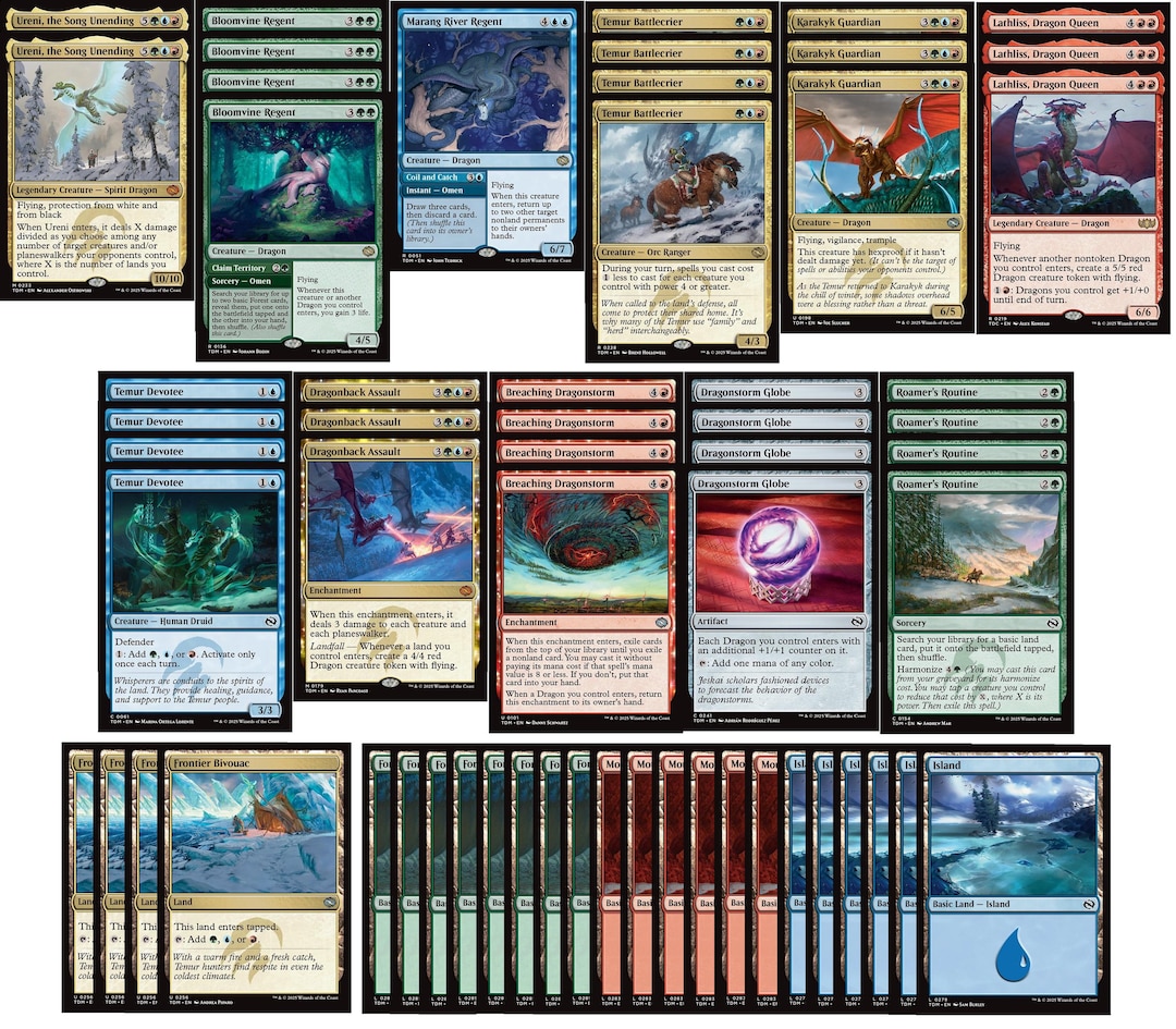 mtg temur cards 9 Temur MTG Cards You Should Be Playing in Commander Right Now Creatures you control have haste.Whenever a creature with power 4 or greater enters the battlefield under your control Temur Sabertooth Price & Card
