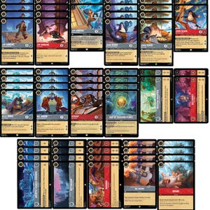 Baraja Lorcana de Disney Treasure Planet: personalizada, poderosa, ¡60 cartas!