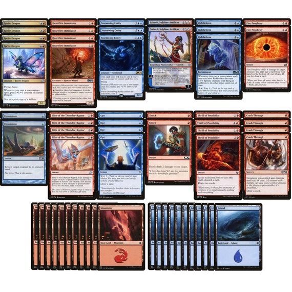 Elite Izzet Prowess Spells Deck - Red Blue - Very Powerful - 60 Card - MTG  NM/M! - Etsy