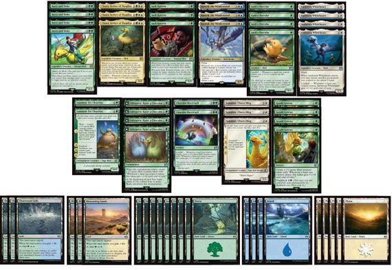 Final Fantasy Magic the Gathering Deck - Bant Birds - MTG - 60 Card! - Etsy  Israel