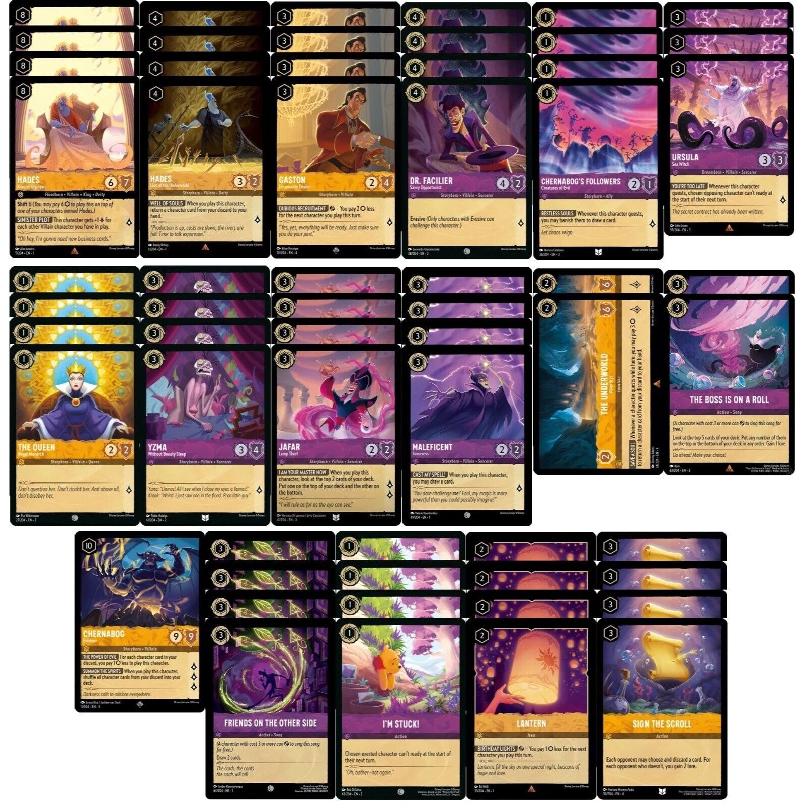 how many cards in lorcana first chapter Lorcana: The First Chapter