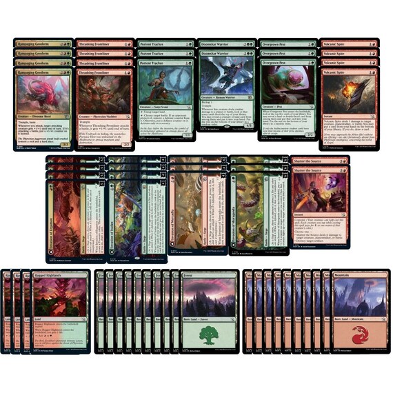 ELITE Gruul Battles Deck - Red Green - Strong - 60 Card - Modern - MTG NM/M  - Etsy