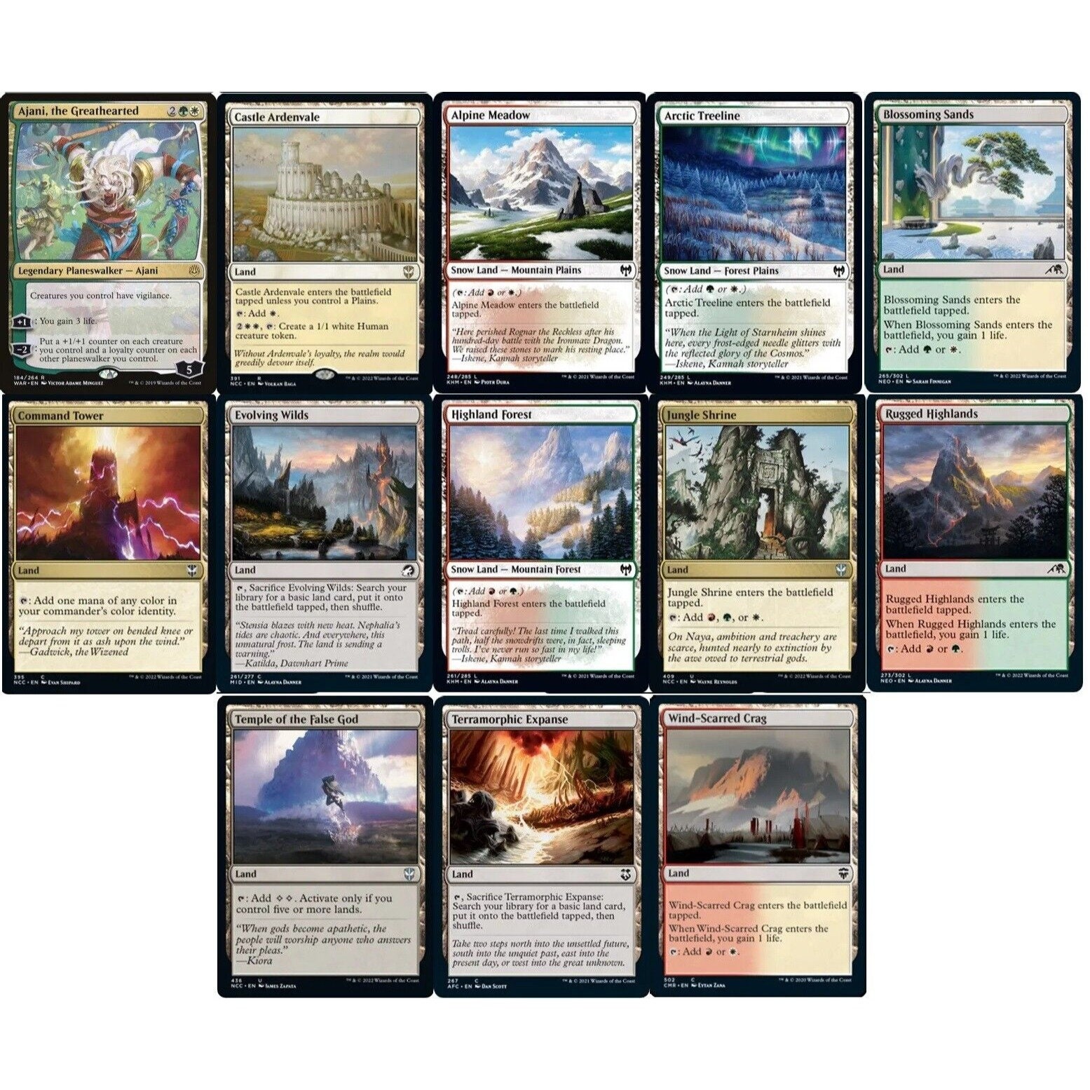 Commander Naya Jetmir Creature Deck Red Green White EDH Etsy