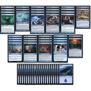 Mono Blue Mill Kartenspiel - 60 Karten - 100 Karten - sofort spielbar - MTG NM/M!