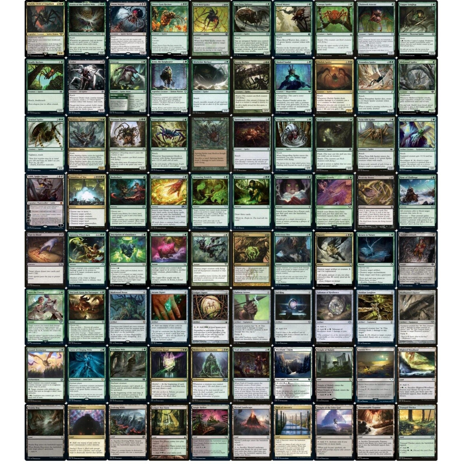 統率者スパイダーデッキ - 非常に強力 - ゴルガリ - シェロブ - EDH