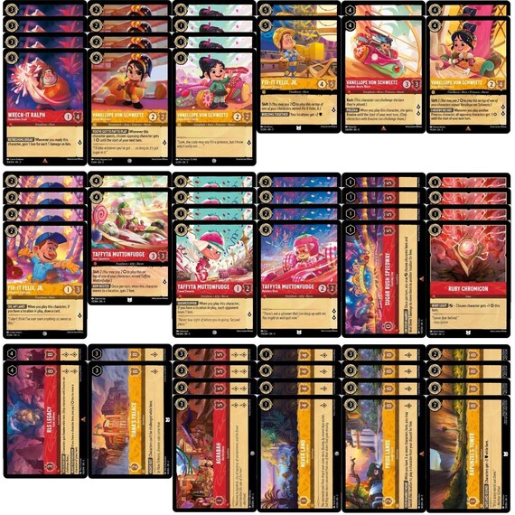 Wreck-it Ralph Disney Lorcana Deck - Custom Built - Powerful -60 Card! -  Etsy