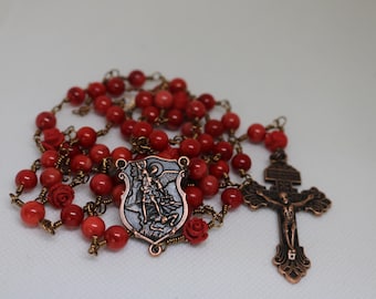 Saint Michael Red Rosary