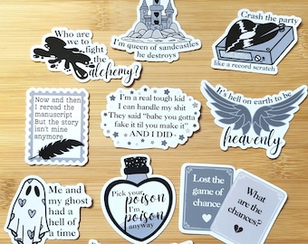 Taylor Swift The Tortured Poets Department TTPD Matte Vinyl Stickers | from But Daddy I Love Him, Florida, Fortnight, The Alchemy + more
