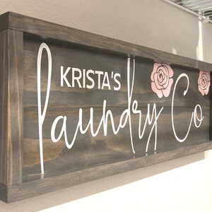 Laundry Room Sign, Laundry Sign, Wood Laundry Sign, Personalized Laundry Sign, Housewarming Gift, Home Decor