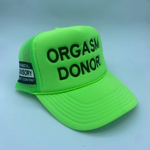 Orgasm Donor Trucker Hat Adjustable Mesh SnapBack Trucker Patch
