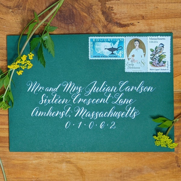 Calligraphy Envelope Etsy