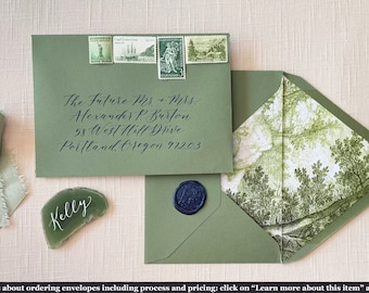 Lulu Style Wedding Envelope Calligraphy • Sample • Do Not Buy!