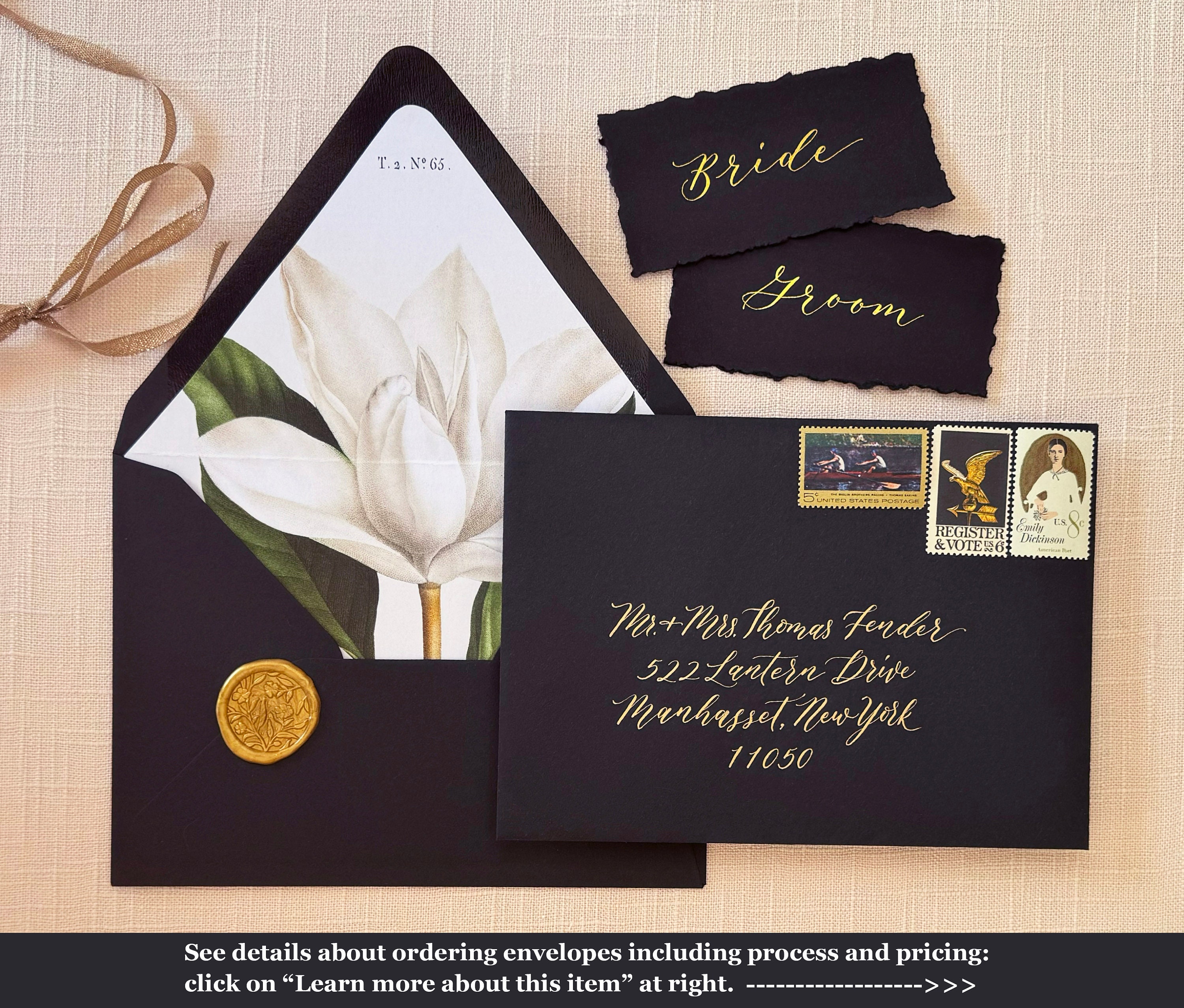 Keepsake/Flat Lay Wedding Envelope • Sample • Do Not Buy!