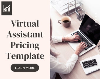 Personalized Price List Template For Business, Services and Pricing Template That Sells, Customizable Price Guide, For Virtual Assistant