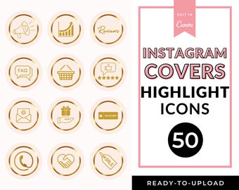 READY-TO-UPLOAD Instagram Highlight Covers, Highlights for instagram, story highlights, covers, icons, for social media manager, influencers