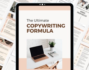 Copywriting Tips, Ebook Canva Template | Done-for-You | Editable | Etsy Small Business Help | Product & Service Listing Descriptions Guide