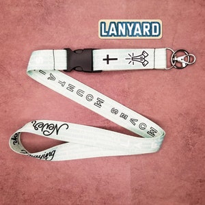 Faith Lanyard Handmade - Unique Lanyard - Fabric Polyester, Key Holder Lanyards, Release Buckle, Key ring, badger lanyard