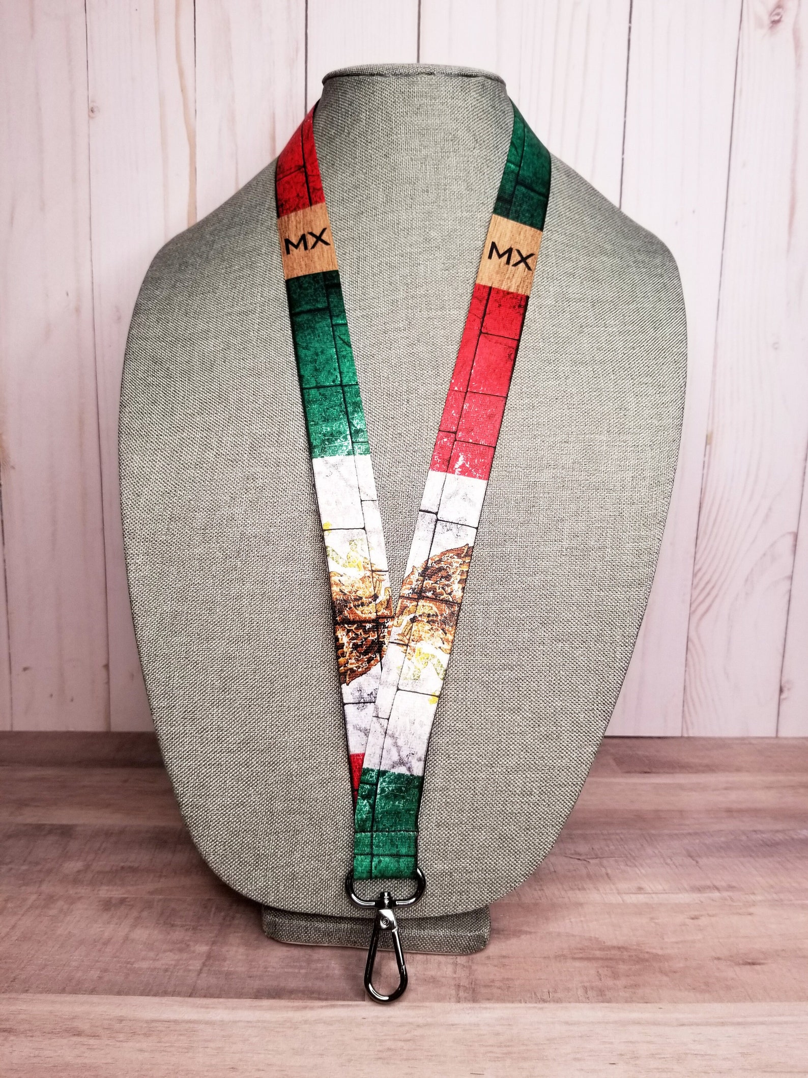 Mexican Lanyard for Keys or ID Badge Mexico Keychain Etsy