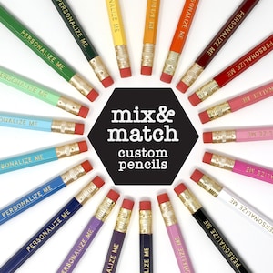 Personalized Pencils: Mix and Match Custom Engraved Pencils
