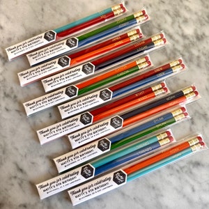 Birthday Party Favors • Custom Personalized Pencils • Classroom Party Favors • Valentines Day Classroom Favor • School Valentine Favor
