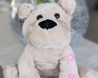 Peluche de cachorro personalizado, súper suave (19 cm)