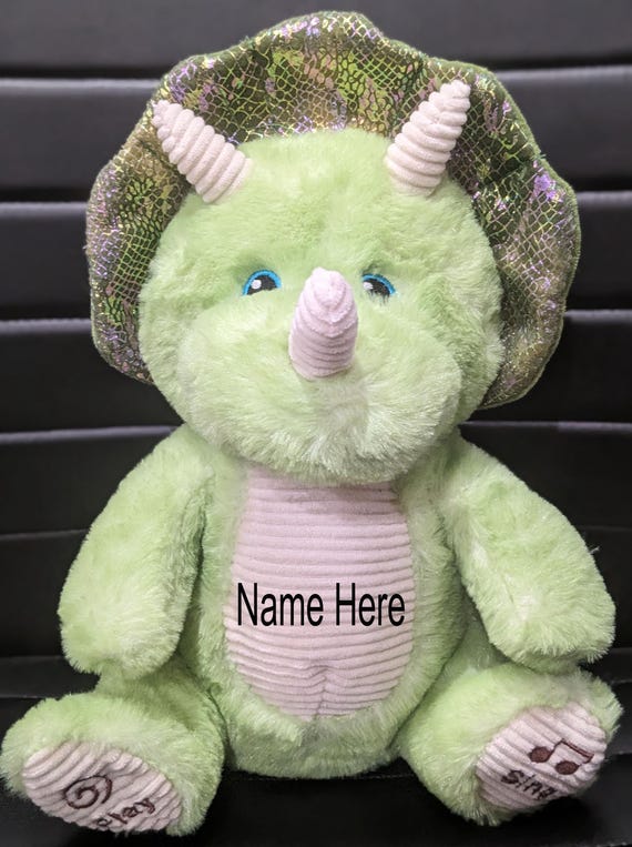 WILD REPUBLIC TRICERATOPS Plush Blue Dinosaur Animal Stuffed Toy 8" £14