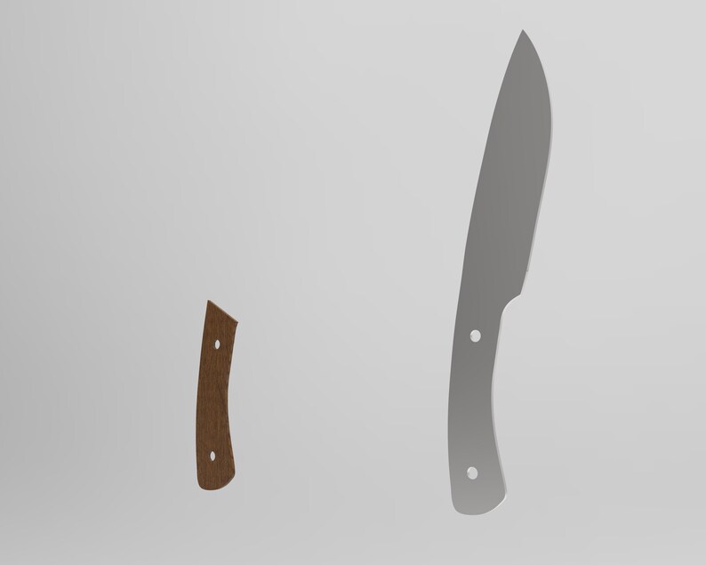 Hunting Knife DXF DVG File for Laser Waterjet and Plasma Etsy