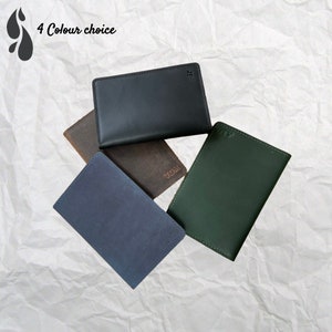 Custom Initial Genuine LEATHER PASSPORT And Card HOLDER, Durable Slim travel Accessory Perfect Gift For Traveller image 2