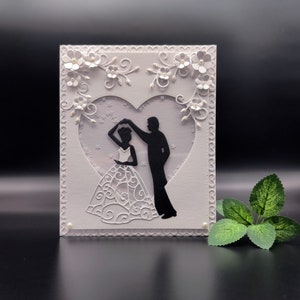 Elegante biglietto di nozze 3D, biglietto di nozze fatto a mano in scatola regalo, biglietto shaker per sposi novelli, biglietto di nozze per regalo in contanti, biglietto di auguri per la sposa