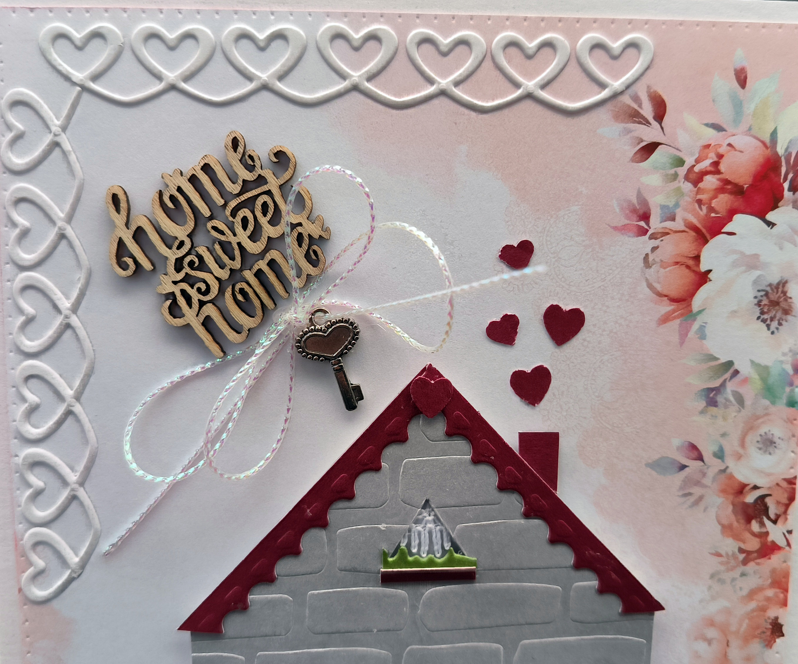 Handmade New Home Card, Key, Ribbon, Gift Box - Etsy