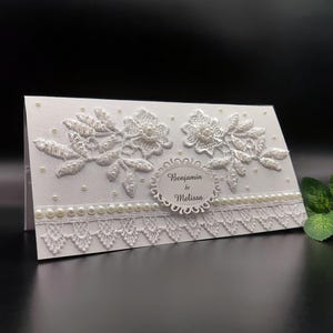 Sobre elegante para dinero, sobre para tarjeta de regalo personalizada, sobre para regalo de boda, sobre para regalo de dinero, sobre de boda con encaje, sobre en caja de regalo