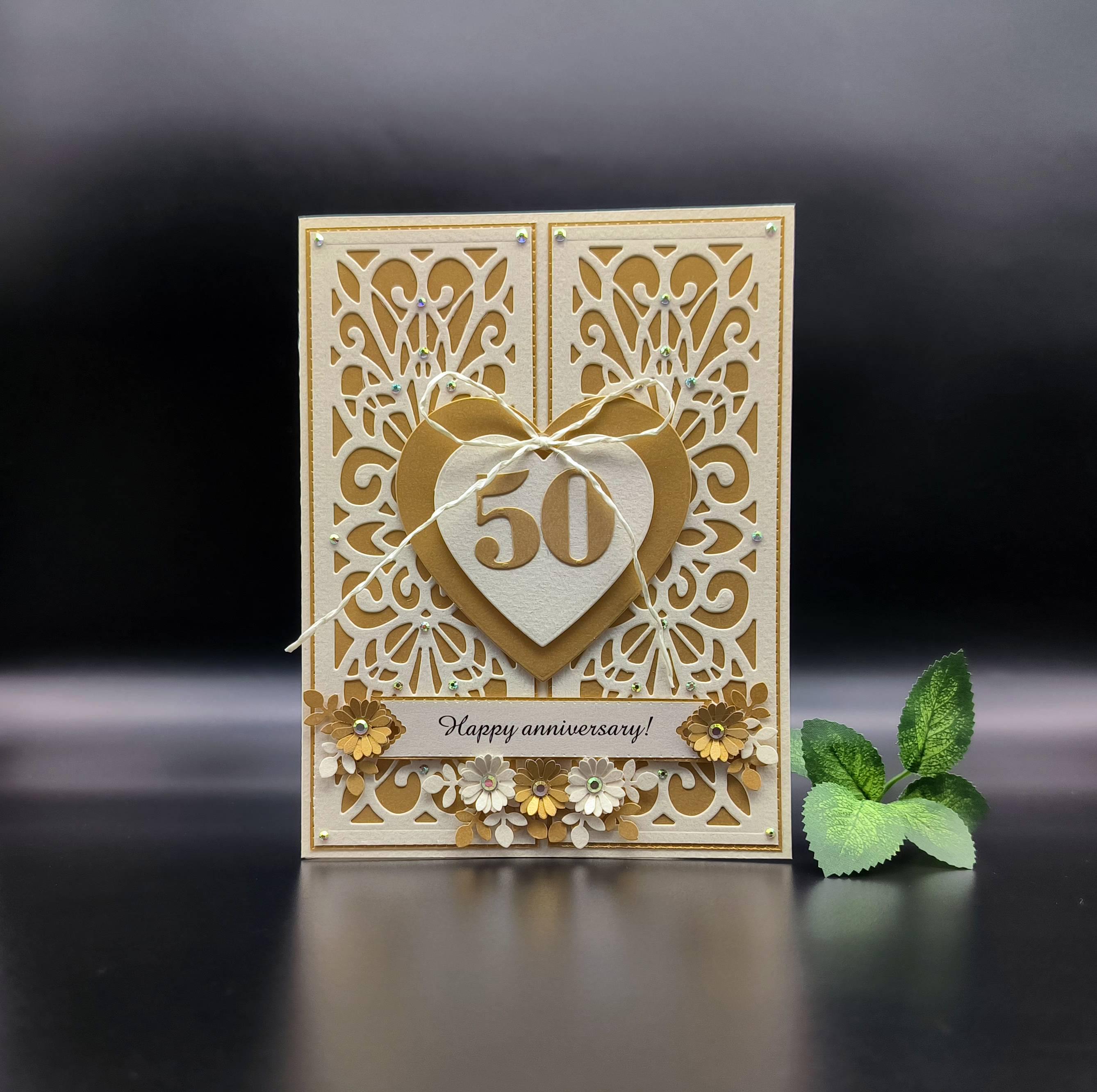 Biglietto Di Compleanno Per Marito In Lamina D'oro - Design